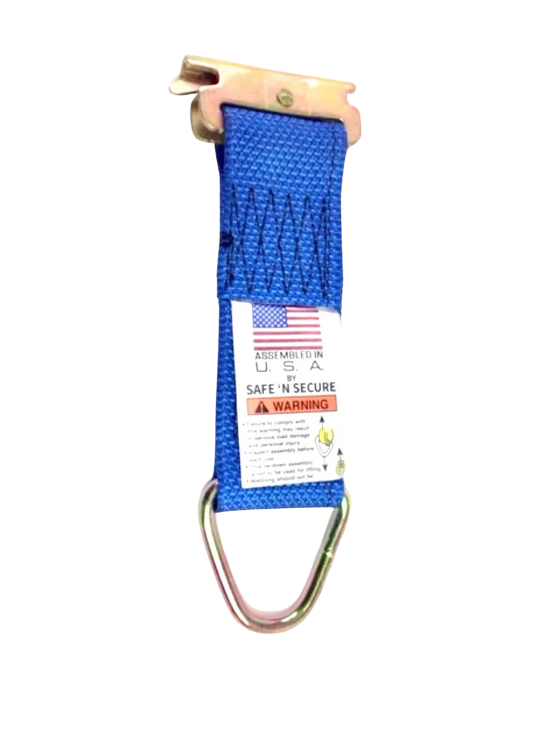 2" x 6" Rope Tie with Spring E Fitting and 1,000 lbs WLL - S-2X6RTSE-I CasterHQ