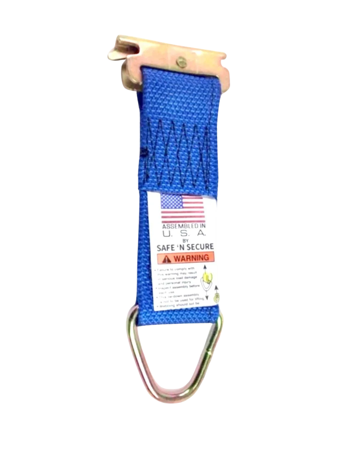 2" x 6" Rope Tie with Spring E Fitting and 1,000 lbs WLL - S-2X6RTSE-I CasterHQ
