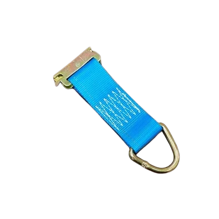 2" x 6" Rope Tie-Down with Spring E-Track Fitting and D-Ring, 1000 lbs WLL, 0.5 lbs CasterHQ