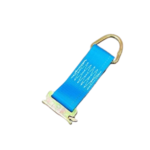 2" x 6" Rope Tie-Down with Spring E-Track Fitting and D-Ring, 1000 lbs WLL, 0.5 lbs CasterHQ
