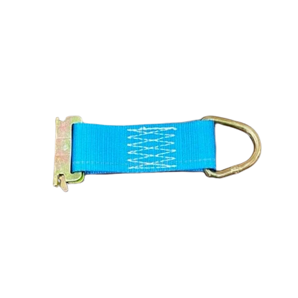 2" x 6" Rope Tie-Down with Spring E-Track Fitting and D-Ring, 1000 lbs WLL, 0.5 lbs CasterHQ