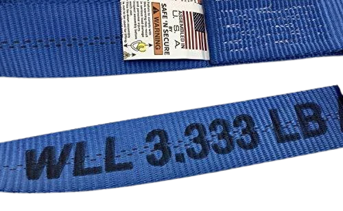 High-Strength 2" x 8' Lasso Strap with O-Ring - 3,333 lbs Load Capacity | Secure & Durable Cargo Tie-Down SAFE 'N SECURE LLC