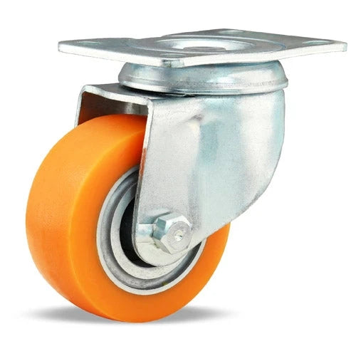 Hamilton S-331-EMB Swivel Caster - 325 lbs Load Capacity, 3x1.25 Inch Ergo-Tech Polyurethane Donut Tread, Aluminum Wheel with 3/8" Sealed Precision Bearings Hamilton