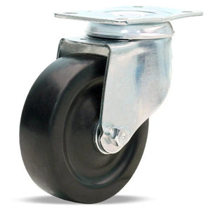 Hamilton S-341-E 4" x 1 1/4" Ebonite Swivel Caster – 250 lb