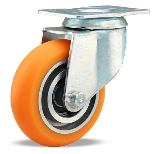 Hamilton S-341-EMB Swivel Caster - 4 Inch Ergo-Tech Donut Tread Polyurethane Wheel, 325 lbs Load Capacity, 3/8 Inch Sealed Precision Bearings Hamilton