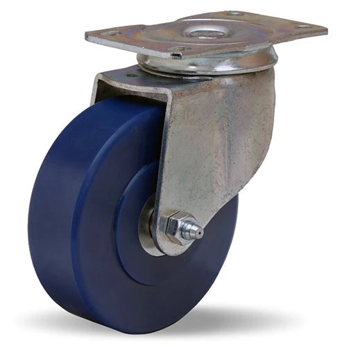 Hamilton S-341-UY Swivel Caster - 4 Inch Unilast Solid Polyurethane Wheel, 325 lbs Load Capacity, 5/8 Inch Straight Roller Bearing - Heavy-Duty General Utility Caster Hamilton