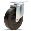 Hamilton S-351-E Swivel Caster, 5-Inch Ebonite Solid Rubber Wheel, 280 lbs Load Capacity, 1/2-Inch Oilless Sleeve Bearing - General Utility Caster Hamilton