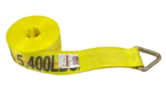 3" x 30' Winch Strap with D-Ring - Heavy Duty 5,400 lbs Capacity, Available in Blue, Orange, Red, and Yellow CasterHQ