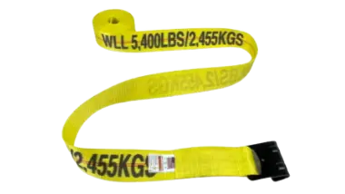 3" x 30' Heavy Duty Winch Strap with Flat Hook - 5,400 lbs WLL -  | CasterHQ