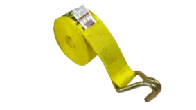 3" x 30' Winch Strap with Double J-Hook Wire Hook - 5,400 lbs WLL -  | CasterHQ
