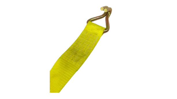 3" x 30' Winch Strap with Double J-Hook Wire Hook - 5,400 lbs WLL -  | CasterHQ