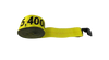 4" x 28' Winch Strap with Flat Hook - 5400 lbs WLL, Heavy-Duty Cargo Securement - Part # S-4X28FH-I CasterHQ