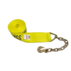 5,400 lb Heavy-Duty Winch Strap 4" x 30' w/ Chain Anchor End | CasterHQ