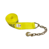 4" x 30' Heavy-Duty Winch Strap with Chain Anchor End - 5,400 lbs Working Load Limit CasterHQ