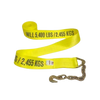 4" x 30' Heavy-Duty Winch Strap with Chain Anchor End - 5,400 lbs Working Load Limit CasterHQ