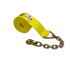 4" x 30' Heavy-Duty Winch Strap with Chain Anchor End - 5,400 lbs Working Load Limit CasterHQ