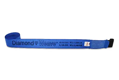 4" x 30' Diamond Weave Winch Straps with Flat Hook -  | CasterHQ