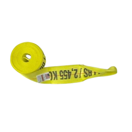 4" x 30' Heavy Duty Winch Strap with Loop - 5,400 lbs WLL CasterHQ