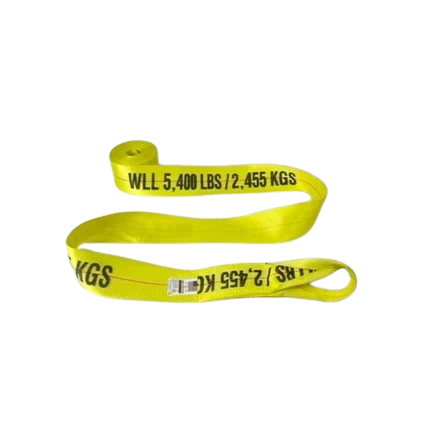 4" x 30' Heavy Duty Winch Strap with Loop - 5,400 lbs WLL CasterHQ