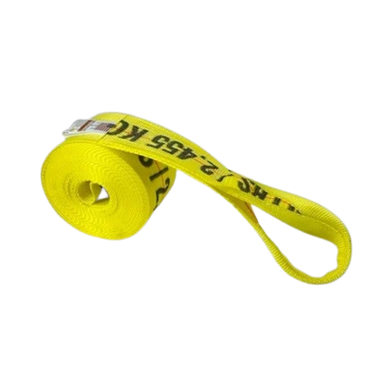 4" x 30' Heavy Duty Winch Strap with Loop - 5,400 lbs WLL CasterHQ