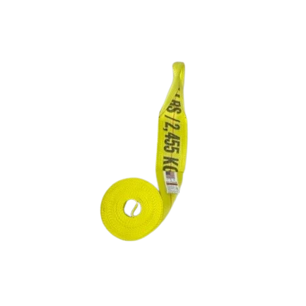 4" x 30' Heavy Duty Winch Strap with Loop - 5,400 lbs WLL CasterHQ
