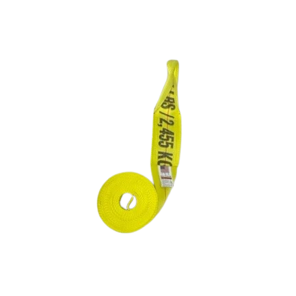4" x 30' Heavy Duty Winch Strap with Loop - 5,400 lbs WLL CasterHQ
