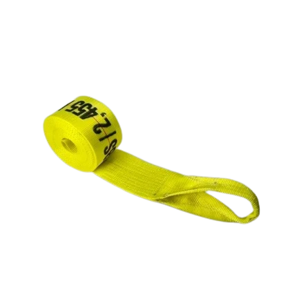 4" x 30' Heavy Duty Winch Strap with Loop - 5,400 lbs WLL CasterHQ