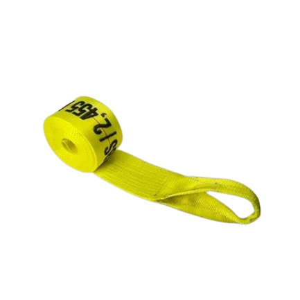 4" x 30' Heavy Duty Winch Strap with Loop - 5,400 lbs WLL CasterHQ
