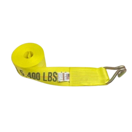 4" x 30' Heavy-Duty Winch Strap with Chain Anchor End - 5,400 lbs Working Load Limit CasterHQ