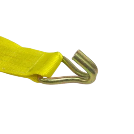 4" x 30' Heavy-Duty Winch Strap with Chain Anchor End - 5,400 lbs Working Load Limit CasterHQ