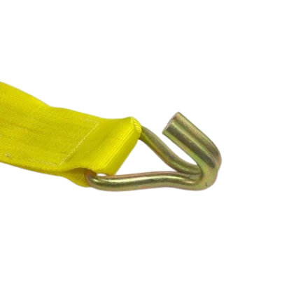 4" x 30' Heavy-Duty Winch Strap with Chain Anchor End - 5,400 lbs Working Load Limit CasterHQ
