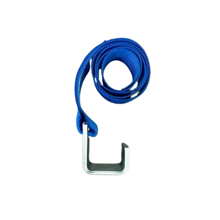 4" x 5' Heavy Duty Diamond Weave Strap with Waste Hook CasterHQ