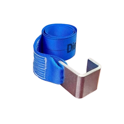 4" x 5' Heavy Duty Diamond Weave Strap with Waste Hook CasterHQ