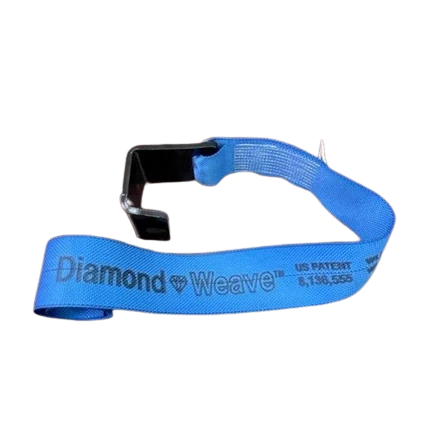 4" x 5' Diamond Weave Webbing Strap with Container Waste Hook CasterHQ