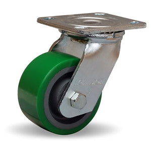 S-524-DB Hamilton Swivel Caster - 4x2 Duralast Polyurethane Wheel with 1/2" Sealed Bearings - Standard Duty Hamilton