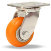 Hamilton S-524-EMB Standard Duty Swivel Caster - 4" x 2" Ergo-Tech Polyurethane Wheel with Precision Bearings Hamilton