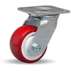 Hamilton S-524-NF Standard Duty Swivel Caster – 4" x 2" Poly-Tech Polyurethane Wheel, 3/4" Roller Bearing – Durable & Smooth Mobility Hamilton