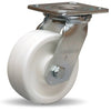 Hamilton S-525-AZ Swivel Caster - 5x2 Inch Aqualite Polyolefin Wheel, 3/4" Delrin Bearing | Durable Industrial & Commercial Caster Hamilton