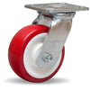 Hamilton S-525-NF Swivel Caster - 5x2" Poly-Tech Polyurethane Wheel on Polypropylene, Industrial Mobility Hamilton