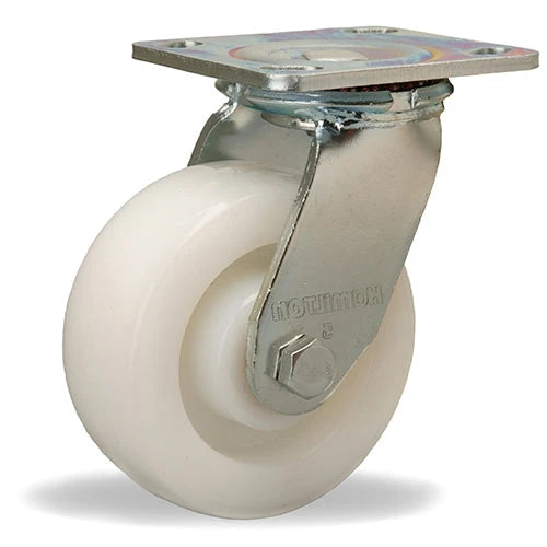 Hamilton S-525-WNB Swivel Caster - 5" x 2" White Nylon Wheel with 1/2" Sealed Precision Bearings Hamilton