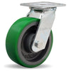 Hamilton S-526-DB Standard Duty Swivel Caster - 6x2 Inch Duralast Polyurethane Wheel on Cast Iron Core with Precision Bearings Hamilton