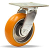 Hamilton S-526-EMB Swivel Caster - 6x2 Inch Ergo-Tech Polyurethane on Aluminum Wheel with Precision Bearings Hamilton