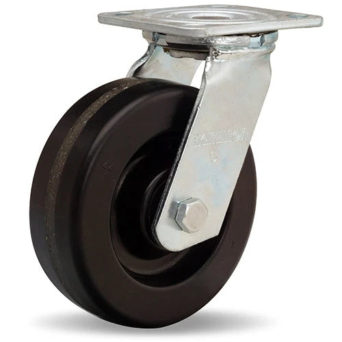 Hamilton S-526-P Swivel Caster - 6x2 Inch Plastex Phenolic Wheel with 3/4" Straight Roller Bearing for Industrial Use Hamilton