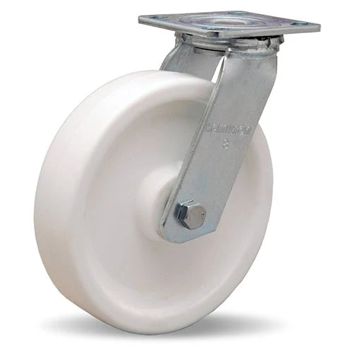 Hamilton S-528-AZ Swivel Caster - 8x2 Inch Aqualite Polyolefin Wheel with Delrin Bearings for Efficient Industrial Mobility Hamilton