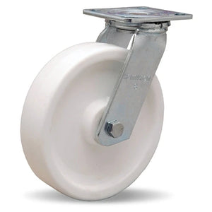 Hamilton S-528-AZ Swivel Caster - 8x2 Inch Aqualite Polyolefin Wheel with Delrin Bearings for Efficient Industrial Mobility Hamilton