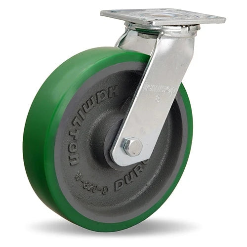 Hamilton S-528-DB Swivel Caster - Heavy-Duty 8x2" Duralast Polyurethane Wheel, Precision Bearings for Industrial Use Hamilton