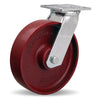 Hamilton S-528-MB Swivel Caster - 8" x 2" Metal Wheel with Precision Ball Bearing for Industrial Use Hamilton