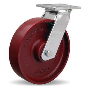 Hamilton S-528-MB Swivel Caster - 8" x 2" Metal Wheel with Precision Ball Bearing for Industrial Use Hamilton