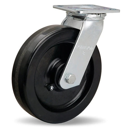 Hamilton S-528-P Standard Duty Swivel Caster - 8x2 Inch Plastex Phenolic Wheel, 3/4" Straight Roller Bearing for Industrial Use Hamilton