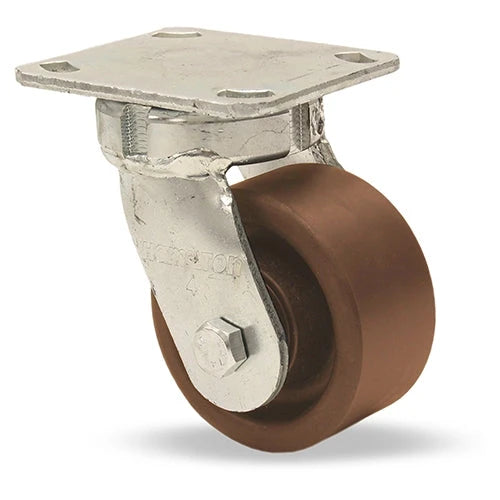 Hamilton High Heat Kingpinless Swivel Caster S-52HK-4HNY – 550° F Rated with 4" x 2" Scorcher Wheel & 3/4" Roller Bearing for Industrial Use Hamilton